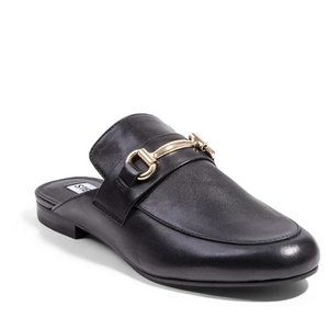Steve Madden Kandi Black Leather loafer-slide